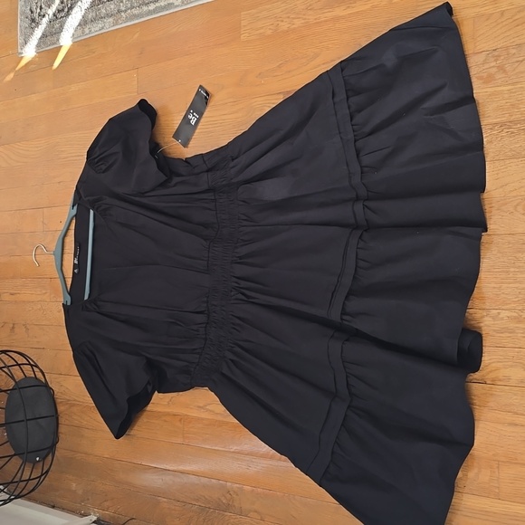 BE BY CHETTA B BRAND WOMEN'S PLUS BLACK SHORT SLEEVES SUMMER DRESS SIZE 3X - Picture 7 of 13